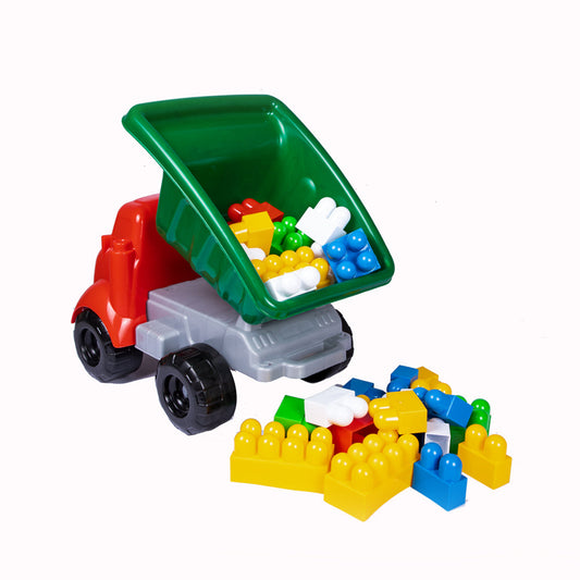 Dede Toy Truck with Pieces of Blocks, 30 Pieces, For 3+ years old,